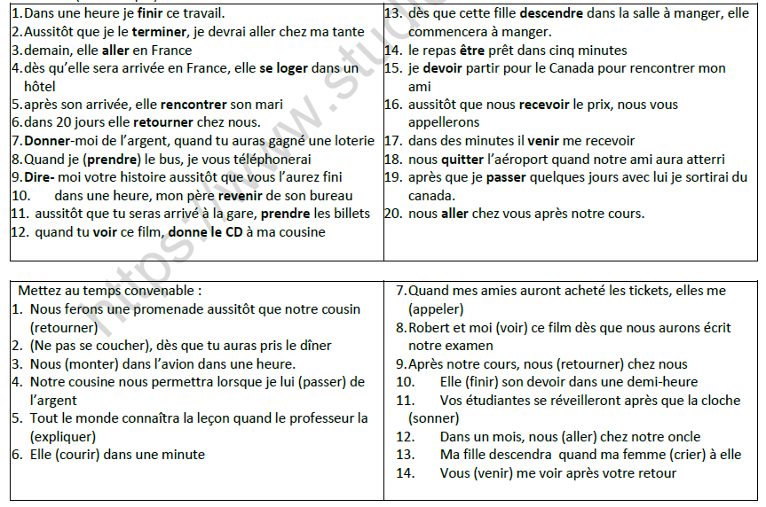 cbse-class-10-french-futur-ant-rieur-worksheet